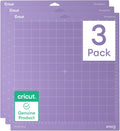 Cricut Stronggrip Cricut Cutting Mat 12In X 12In, Craft Mat for Cricut Maker & Explore, Use with Heavyweight Materials - Specialty Cardstock, Matboard & More, Reusable, Clear Protective Film (3 Count)