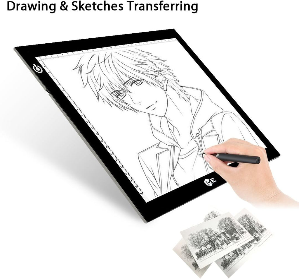 A4 LED Light Box 9X12 Inch Light Pad Only 5Mm Ultra-Thin USB Power Light Table for Tracing, Tattoo Transferring, Drawing, Streaming, Sketching, Animation, Stenciling, Diamond Art Painting