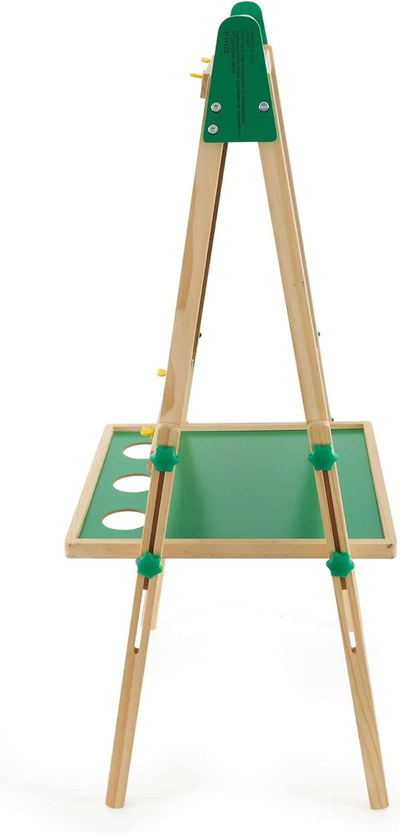 Wooden Art Easel for Kids, 2-In-1 Dry Erase Board & Chalkboard, Gifts for Toddlers, Ages 3, 4, 5