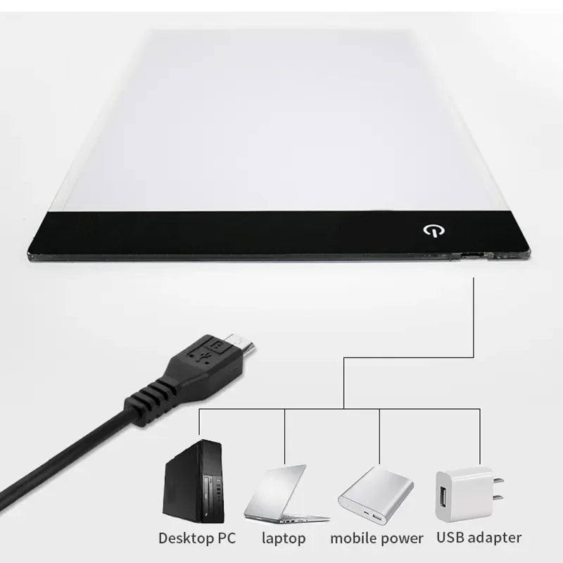 A3/A4/A5 Level Dimmable Led Drawing Pad Board Trace Photographs and Reference Images